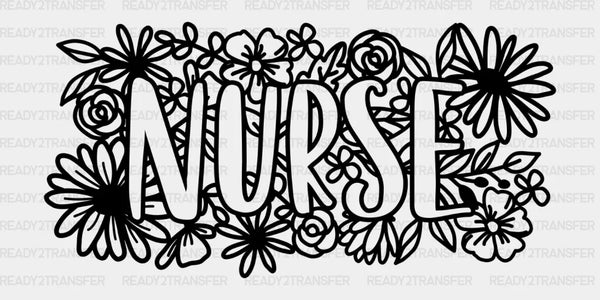 FLORAL NURSE DTF Transfer