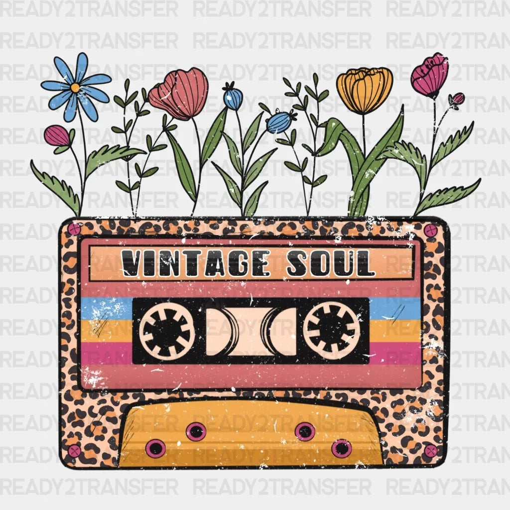 Floral Radio Vintage Soul Dtf Transfer