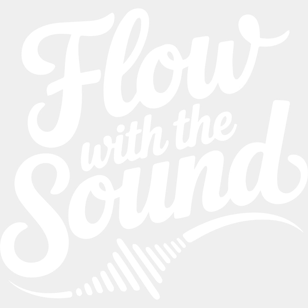 Flow With The Sound - Music DTF Transfers ready2transfer Light Color Design (See Imaging)