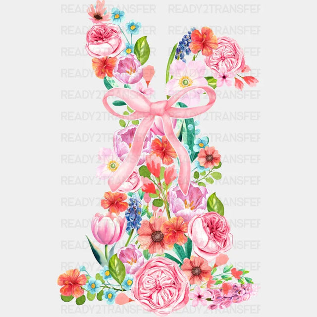 Flower Bunny - Spring DTF Transfer