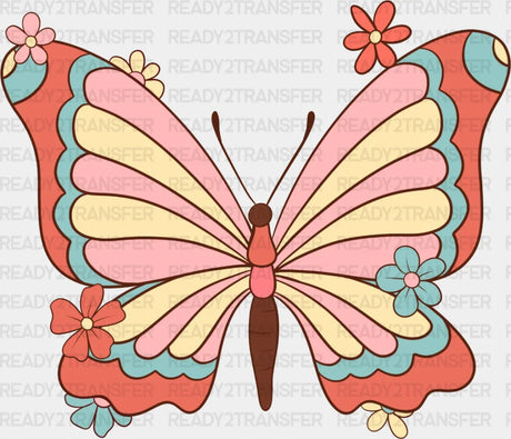 Flower Butterfly Dtf Transfer