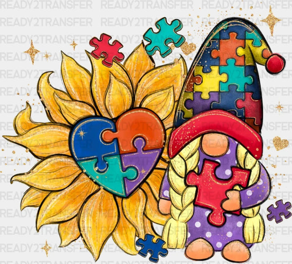 Flower Dwarf Puzzle DTF Transfer