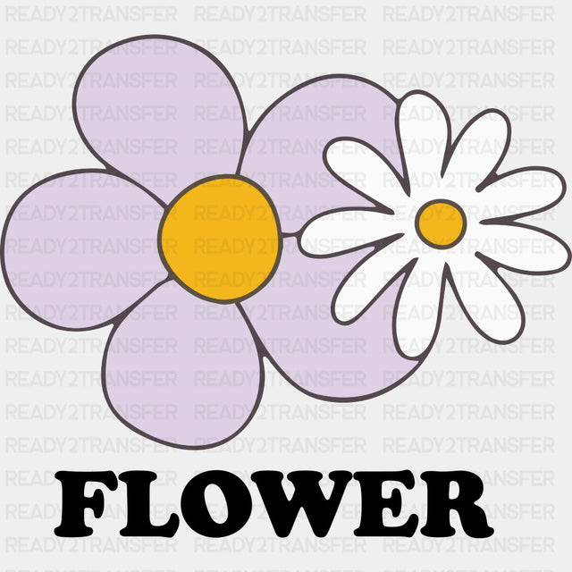 Flower - Mental Health DTF Transfers ready2transfer Dark Color Design (See Imaging)