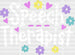 Flower Speech Therapist Design - Therapist DTF Heat Transfer ready2transfer White