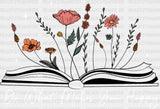 Flowers Book Dtf Transfer