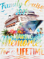 Flowers Design Family Cruise 2025 Making Memories - Vacation DTF Transfer