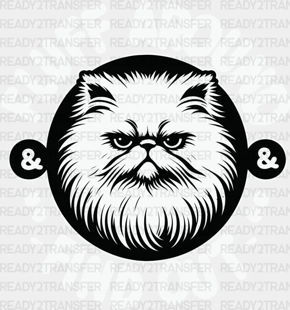 Fluff Around Find Out White Cat Design - Cats Iron On Dtf Transfer Adult Unisex S & M (10’’) /