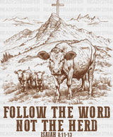 Follow The Word Not Herd - Christianity Dtf Transfer