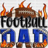 Football Dad Flames Design - Dtf Heat Transfer