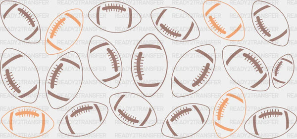 Football Design - Football Cup Wrap UV Sticker Permanent UV DTF Decal