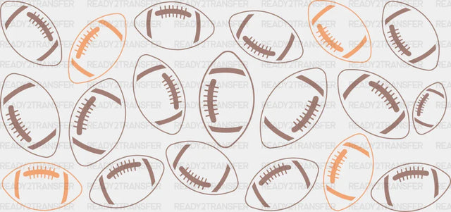 Football Design - Cup Wrap Uv Sticker Permanent Dtf Decal