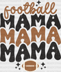 Football Mama Ball Design - Dtf Heat Transfer