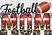 Football Mom Design - Football DTF Heat Transfer ready2transfer Black