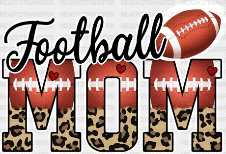 Football Mom Design - Dtf Heat Transfer Adult Unisex S & M (10’’) / White