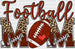 FOOTBALL MOM DTF Transfer ready2transfer Black
