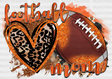 Football Mom Leopard Heart Design - Dtf Heat Transfer