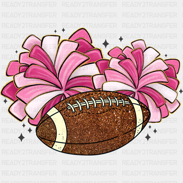 Football & Pom Poms - Cheerleading DTF Transfers ready2transfer