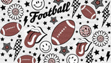 Football Smiley Flowers - Cup Wrap Uv Sticker Permanent Dtf Decal