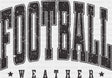 Football Weather Football DTF Transfer Adult Unisex S & M (10’’) / Dark Color Design (See Imaging)