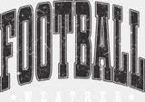Football Weather Football DTF Transfer Adult Unisex S & M (10’’) / Light Color Design (See Imaging)