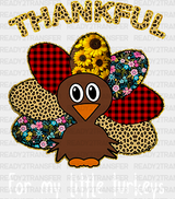 For My Little Turkeys - Thanksgiving Dtf Transfer Adult Unisex S & M (10’’) / Light Color