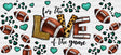 For The Love Of Game - Football Cup Wrap Uv Sticker Permanent Dtf Decal