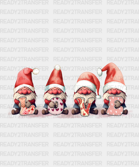 Four Gnomies Love Dtf Transfer