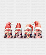 Four Gnomies Love Dtf Transfer