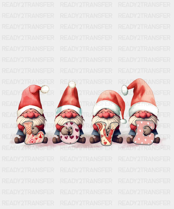 FOUR GNOMIES LOVE DTF Transfer