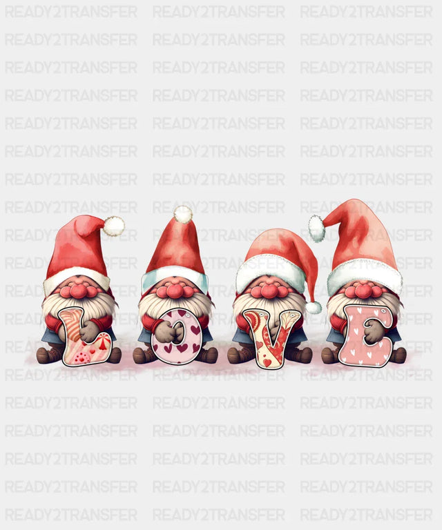 Four Gnomies Love Dtf Transfer