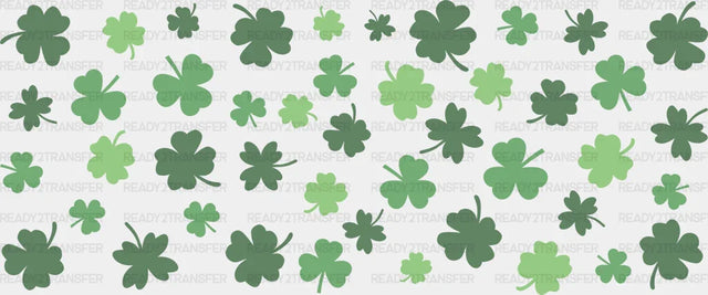 Four Leaf Clover - St Patrick Cup Wrap Uv Sticker Permanent Dtf Decal