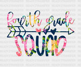 Fourth Grade Squad DTF Transfer ready2transfer