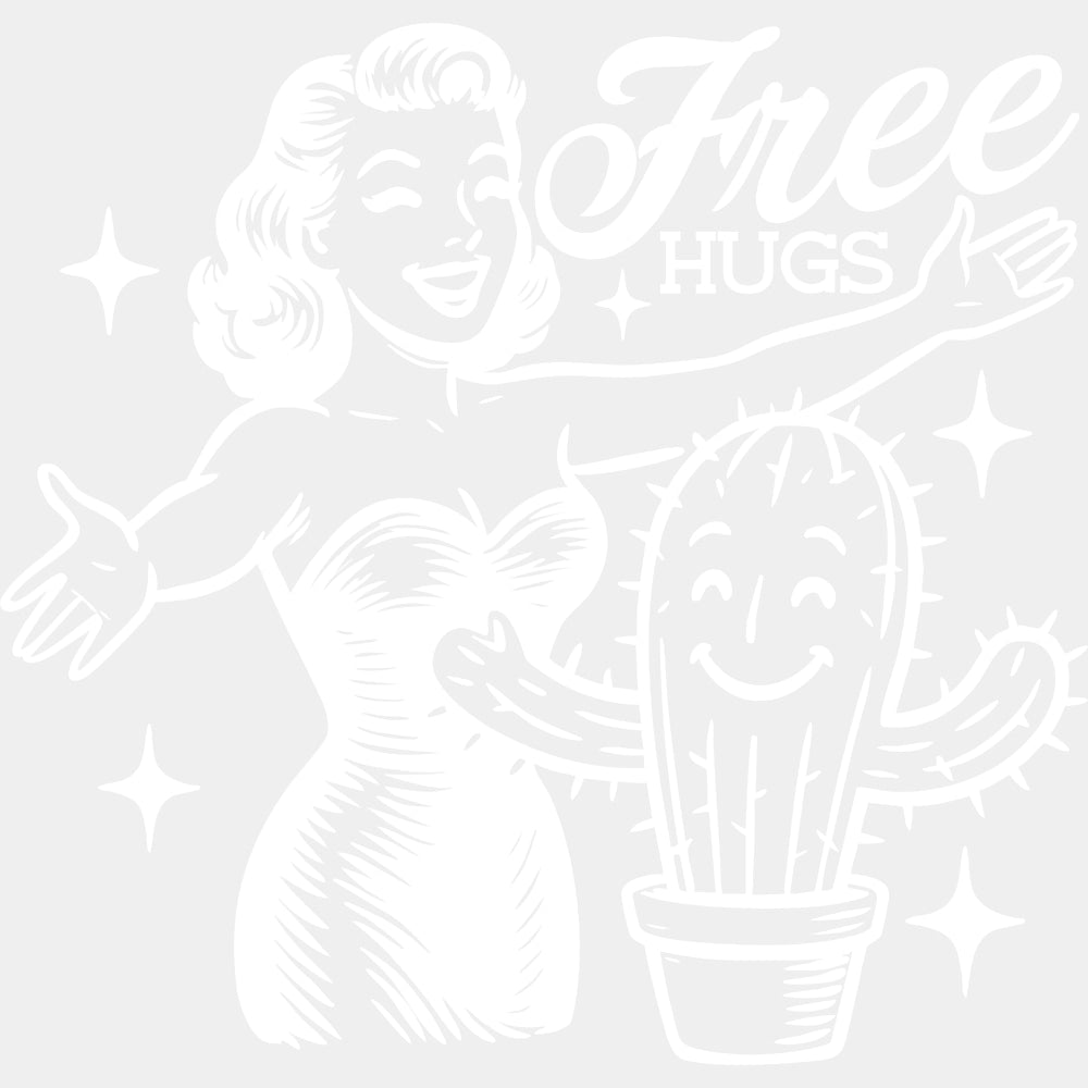 Free Hugs - Plants DTF Transfers ready2transfer Light Color Design (See Imaging)