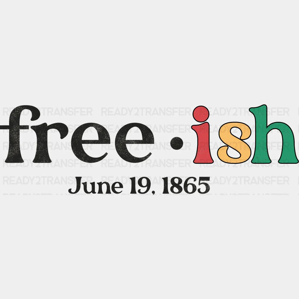 Free-Ish Blm Dtf Transfer Adult Unisex - S & M (10’) / Black