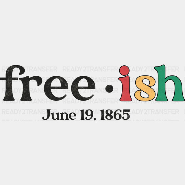 Free-Ish Blm Dtf Transfer Adult Unisex - S & M (10’) / Black