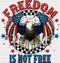 Freedom Is Not Free Hawk Design - 4th Of July DTF Transfer