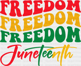 Freedom Juneteenth Vintage Design - Juneteenth DTF Transfer