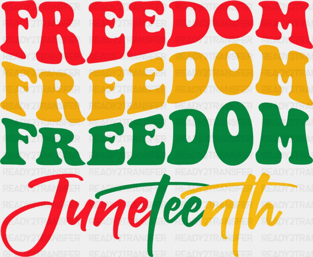 Freedom Juneteenth Vintage Design - Juneteenth DTF Transfer
