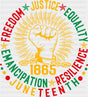Freedom Justice Equality - Juneteenth DTF Transfer
