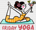 Friday Yoga - Yoga DTF Heat Transfer ready2transfer Black