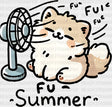 Fu Summer Cat Design - Cats Iron On Dtf Transfer Adult Unisex S & M (10’’) / Dark Color (See