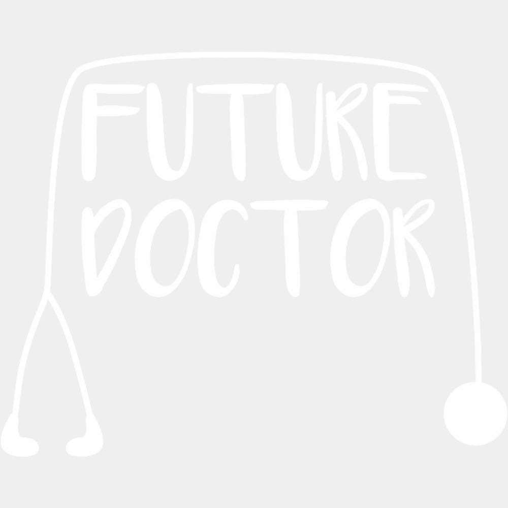 Future Doctor, Stethoscope B&W - Medical School DTF Transfers ready2transfer Light Color Design (See Imaging)