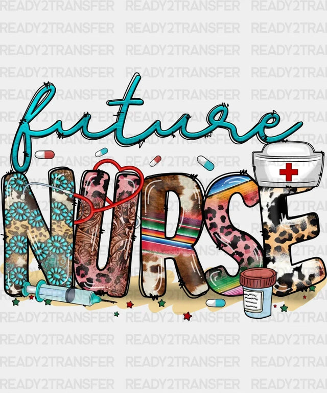 Future Nurse Colorful DTF Transfer ready2transfer