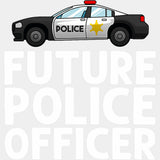 Future Police Officer, Police Car - Police DTF Transfers ready2transfer Light Color Design (See Imaging)