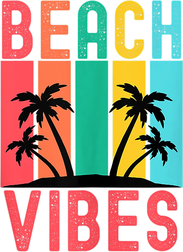 Beach Vibes DTF Heat Transfer, Vacation Design, Vacay Mode DTF