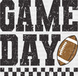 Game Day B&W Game Day DTF Transfer Adult Unisex S & M (10’’) / Dark Color Design (See Imaging)