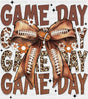 Game Day Ribbon Game Day DTF Transfer Adult Unisex S & M (10’’) / Dark Color Design (See Imaging)