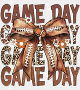 Game Day Ribbon Game Day DTF Transfer Adult Unisex S & M (10’’) / Light Color Design (See Imaging)