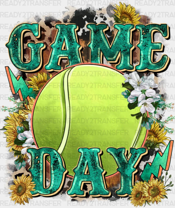 Game Day Sunflowers - Tennis DTF Heat Transfer