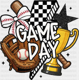 Game Day Trophy - Baseball DTF Transfer ready2transfer Dark Color Design (See Imaging)